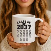 Class Of 2037 Grow With Me Checklist Kindergarten 12th Grade Mug