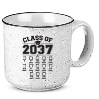Class Of 2037 Grow With Me Checklist Kindergarten 12th Grade 15oz Campfire Ceramic Mug