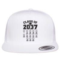 Class Of 2037 Grow With Me Checklist Kindergarten 12th Grade Flatbill Hat