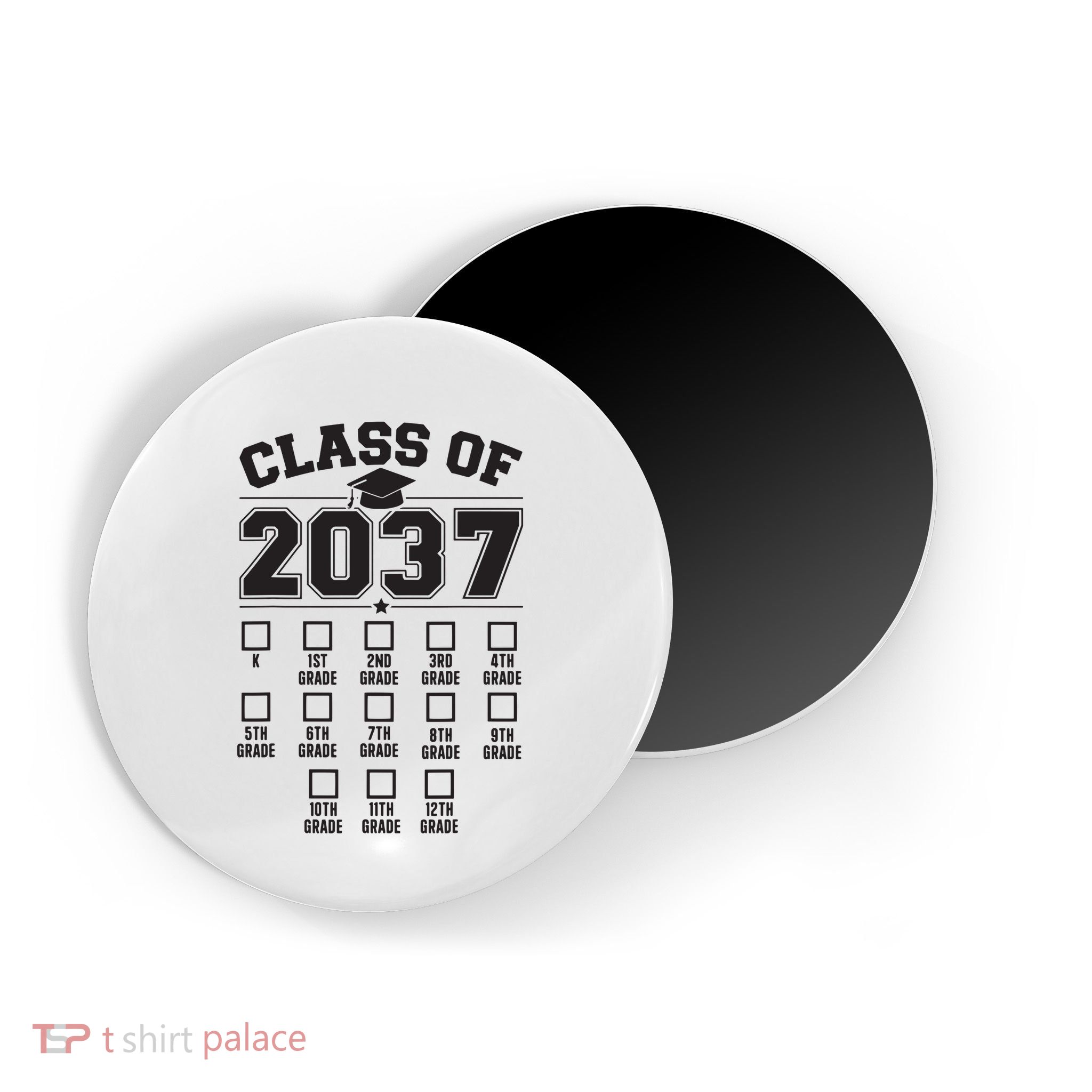 Class Of 2037 Grow With Me Checklist Kindergarten 12th Grade Magnet