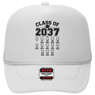 Class Of 2037 Grow With Me Checklist Kindergarten 12th Grade Trucker Hat