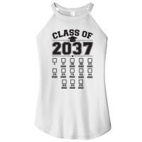 Class Of 2037 Grow With Me Checklist Kindergarten 12th Grade Women's Perfect Tri Rocker Tank