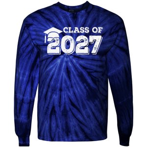 Class Of 2027 Senior Graduation 2027 Tie-Dye Long Sleeve Shirt