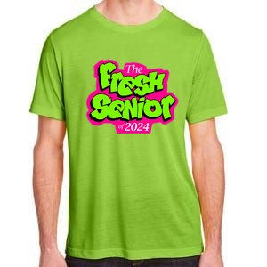 Class Of 2024 Senior Fresh Retro 90s TV Style Graduation Adult ChromaSoft Performance T-Shirt