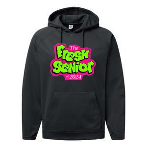 Class Of 2024 Senior Fresh Retro 90s TV Style Graduation Performance Fleece Hoodie