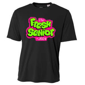 Class Of 2024 Senior Fresh Retro 90s TV Style Graduation Cooling Performance Crew T-Shirt