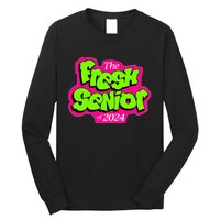 Class Of 2024 Senior Fresh Retro 90s TV Style Graduation Long Sleeve Shirt