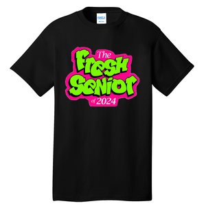 Class Of 2024 Senior Fresh Retro 90s TV Style Graduation Tall T-Shirt