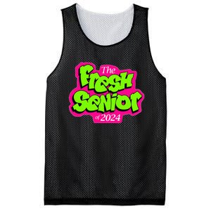 Class Of 2024 Senior Fresh Retro 90s TV Style Graduation Mesh Reversible Basketball Jersey Tank