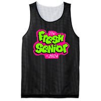 Class Of 2024 Senior Fresh Retro 90s TV Style Graduation Mesh Reversible Basketball Jersey Tank