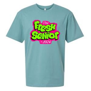 Class Of 2024 Senior Fresh Retro 90s TV Style Graduation Sueded Cloud Jersey T-Shirt