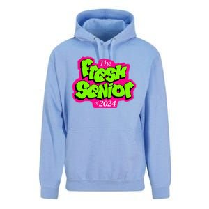 Class Of 2024 Senior Fresh Retro 90s TV Style Graduation Unisex Surf Hoodie