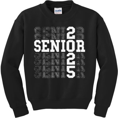 Class Of 2025 Senior 2025 Back To School 2025 Graduation 25 Kids Sweatshirt