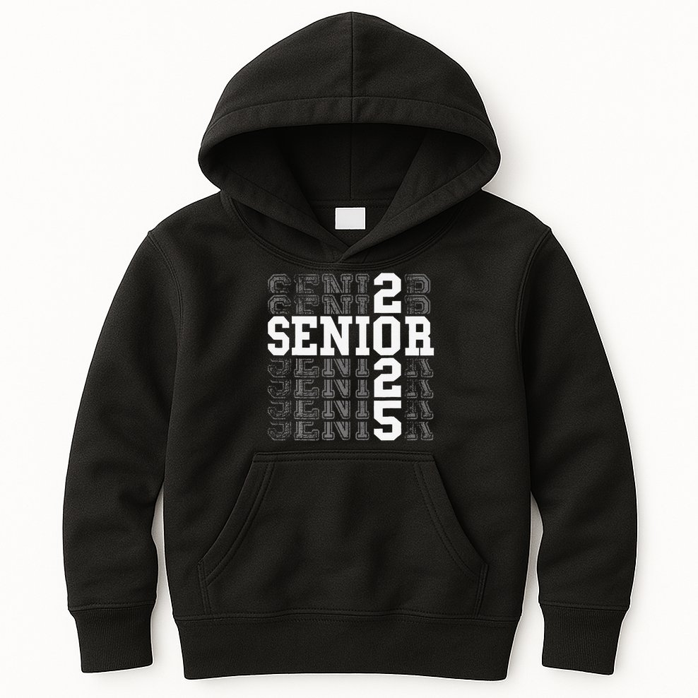Class Of 2025 Senior 2025 Back To School 2025 Graduation 25 Kids Hoodie