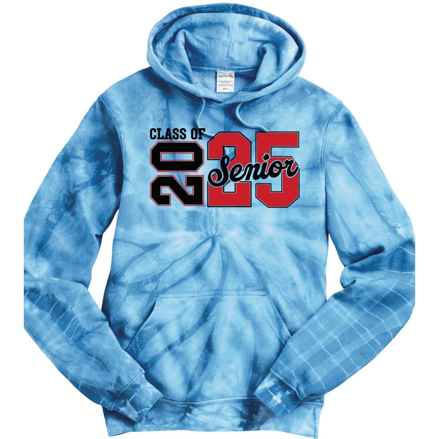 Class Of 2025 Senior 2025 Back To School 2025 Graduation Tie Dye Hoodie