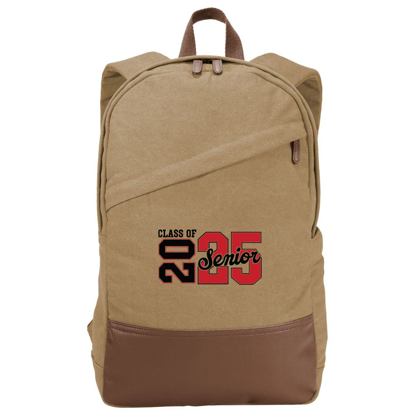 Class Of 2025 Senior 2025 Back To School 2025 Graduation Cotton Canvas Backpack