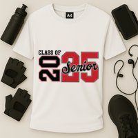 Class Of 2025 Senior 2025 Back To School 2025 Graduation Cooling Performance Crew T-Shirt