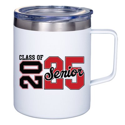 Class Of 2025 Senior 2025 Back To School 2025 Graduation 12oz Stainless Steel Coffee Mug