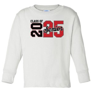 Class Of 2025 Senior 2025 Back To School 2025 Graduation Toddler Long Sleeve Shirt