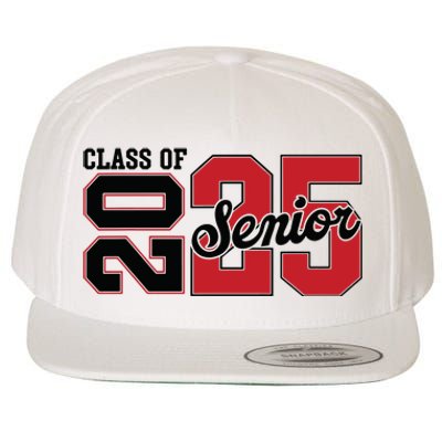 Class Of 2025 Senior 2025 Back To School 2025 Graduation Wool Snapback Cap