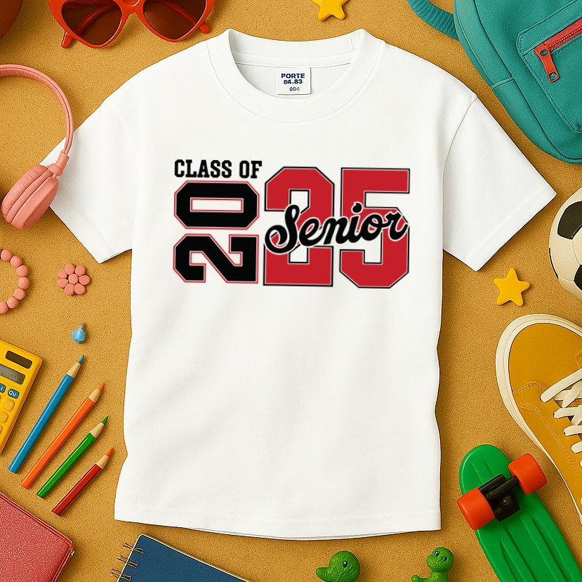 Class Of 2025 Senior 2025 Back To School 2025 Graduation Kids T-Shirt
