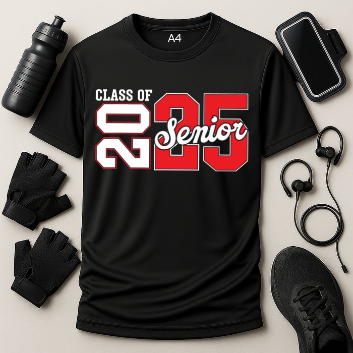 Class Of 2025 Senior 2025 Back To School 2025 Graduation Cooling Performance Crew T-Shirt