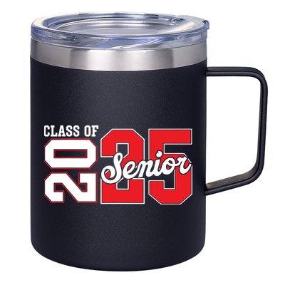 Class Of 2025 Senior 2025 Back To School 2025 Graduation 12oz Stainless Steel Coffee Mug