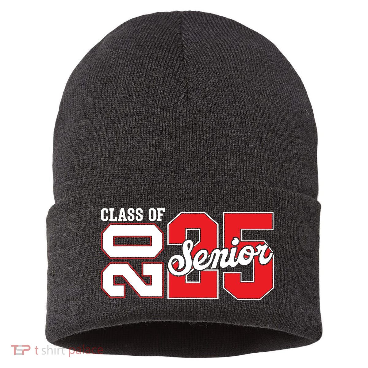 Class Of 2025 Senior 2025 Back To School 2025 Graduation Sustainable Knit Beanie