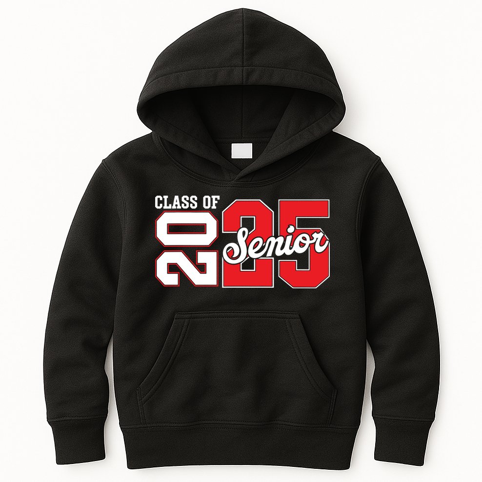 Class Of 2025 Senior 2025 Back To School 2025 Graduation Kids Hoodie