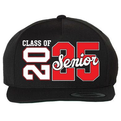 Class Of 2025 Senior 2025 Back To School 2025 Graduation Wool Snapback Cap