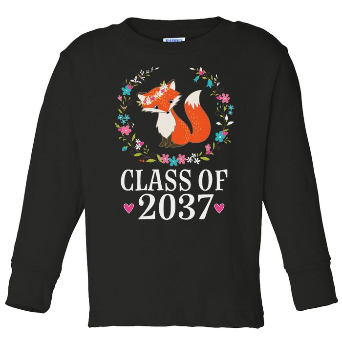 Class Of 2037 Kindergarten Graduation Quote Toddler Long Sleeve Shirt