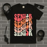 Class Of 2025 Senior 2025 Back To School 2025 Vintage Groovy T-Shirt