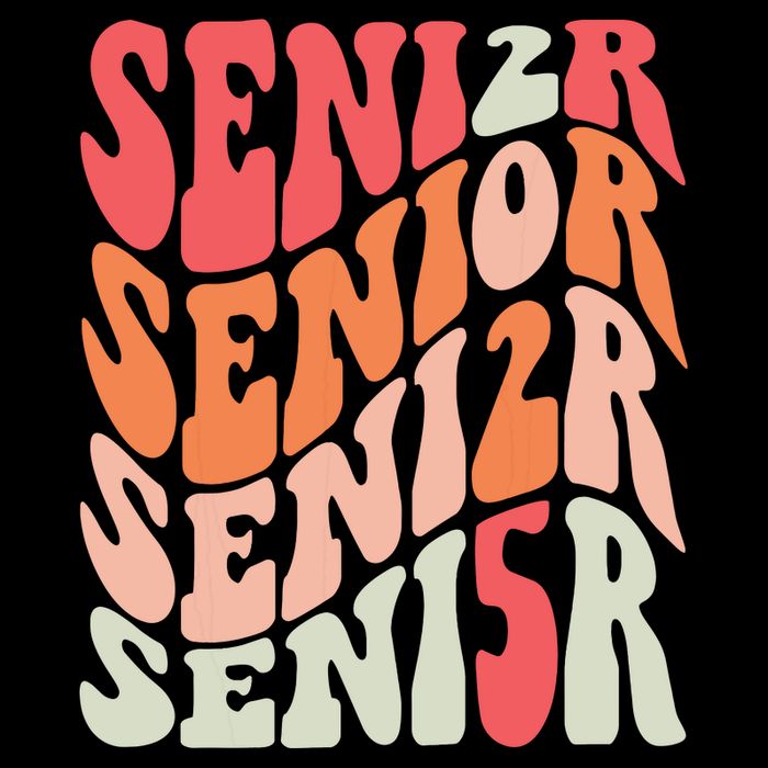 Class Of 2025 Senior 2025 Back To School 2025 Vintage Groovy T-Shirt
