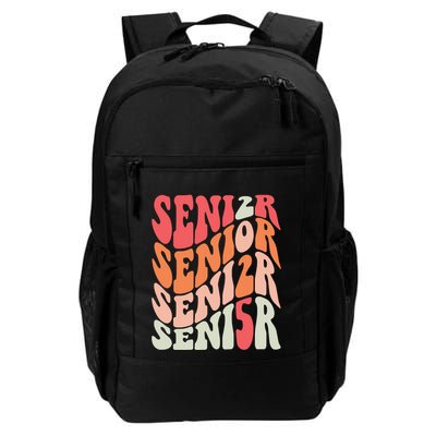 Class Of 2025 Senior 2025 Back To School 2025 Vintage Groovy Backpack