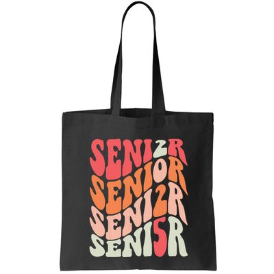 Class Of 2025 Senior 2025 Back To School 2025 Vintage Groovy Bag