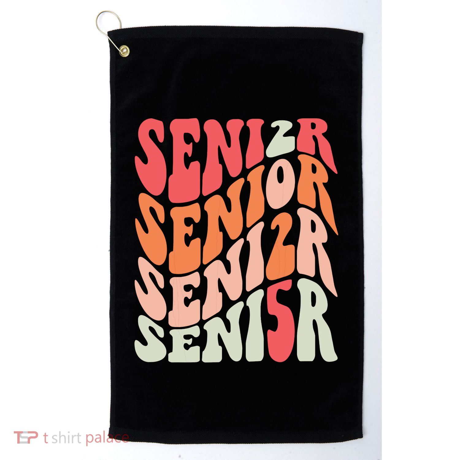 Class Of 2025 Senior 2025 Back To School 2025 Vintage Groovy Golf Towel