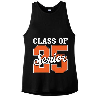 Class Of 2025 Senior 2025 Graduate Back To School 2025 Ladies PosiCharge Tri-Blend Wicking Tank