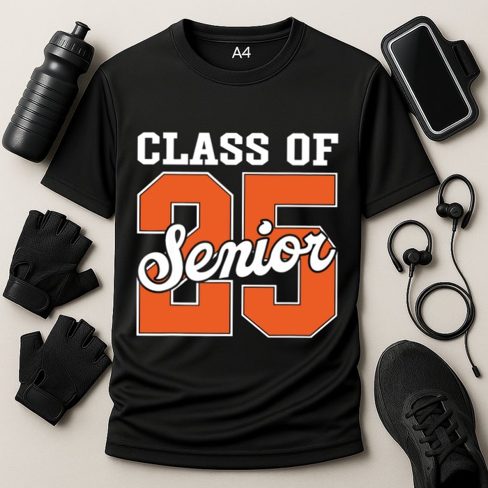 Class Of 2025 Senior 2025 Graduate Back To School 2025 Cooling Performance Crew T-Shirt