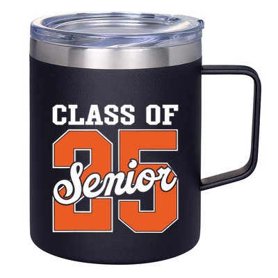 Class Of 2025 Senior 2025 Graduate Back To School 2025 12oz Stainless Steel Coffee Mug