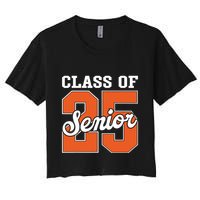 Class Of 2025 Senior 2025 Graduate Back To School 2025 Women's Crop Top Tee
