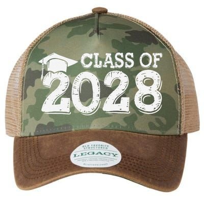 Class Of 2028 Grow With Me Handprints Space On Back Legacy Tie Dye Trucker Hat