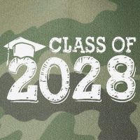 Class Of 2028 Grow With Me Handprints Space On Back Legacy Tie Dye Trucker Hat