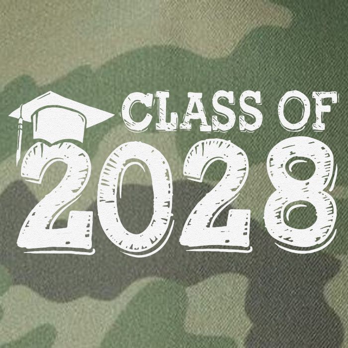 Class Of 2028 Grow With Me Handprints Space On Back Legacy Tie Dye Trucker Hat