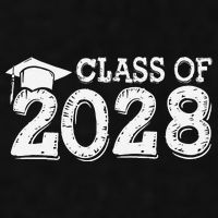 Class Of 2028 Grow With Me Handprints Space On Back Ladies PosiCharge Tri-Blend Wicking Tank