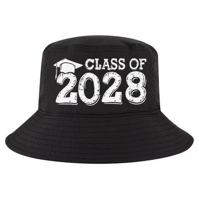 Class Of 2028 Grow With Me Handprints Space On Back Cool Comfort Performance Bucket Hat