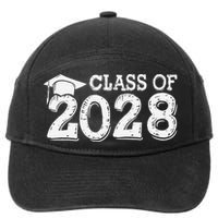 Class Of 2028 Grow With Me Handprints Space On Back 7-Panel Snapback Hat