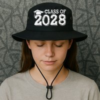Class Of 2028 Grow With Me Handprints Space On Back Bucket Hat