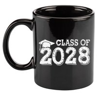 Class Of 2028 Grow With Me Handprints Space On Back 11oz C Handle Ceramic Mug