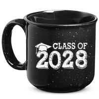 Class Of 2028 Grow With Me Handprints Space On Back 15oz Campfire Ceramic Mug