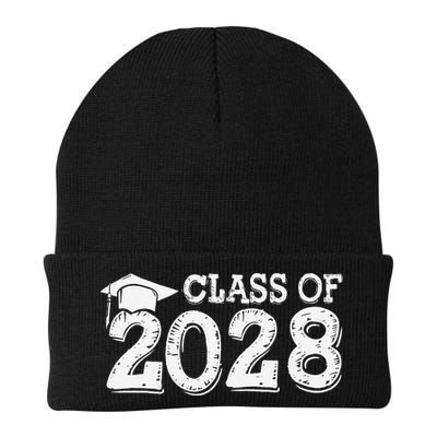 Class Of 2028 Grow With Me Handprints Space On Back Beanie